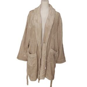 Mythology Loungewear Comfy Soft Robe cream beige NWT one size fits most‎